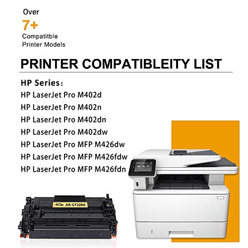 Arcon Compatible Toner Cartridge Replacement for HP 26A CF226A 26X CF226X M402n MFP M426fdw HP Laserjet Pro M402n MFP M426fdw M402dn M402dw MFP M426fdn M426dw Printer Ink 26A CF226A Toner -4Pack - Thumbnail 3