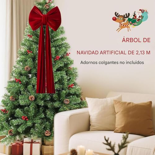 Lazo para árbol de Navidad exterior e interior reutilizable grande para fondos 6