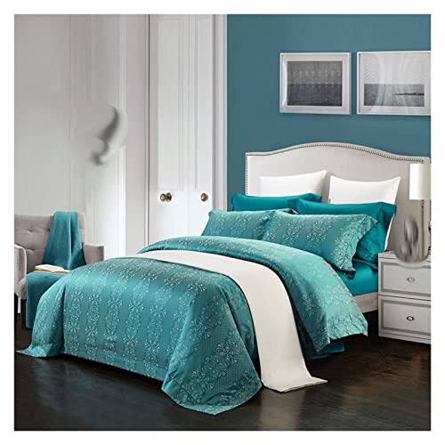 Drap et housse de couette jacquard 140 fils coton anti-transpiration et doux