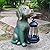 Dog Garden Statues with Solar Lantern Outdoor Decor-Dog Solar Figurines Lights Decorations for Patio Yard Lawn Ornaments-Gifts for Birthday Easter Housewarming