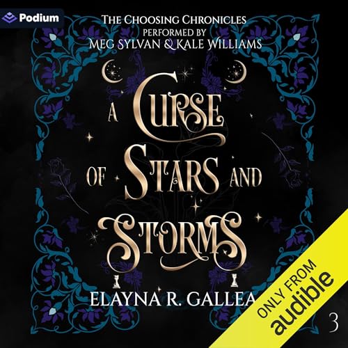 A Curse of Stars and Storms Audiolibro Por Elayna R. Gallea arte de portada