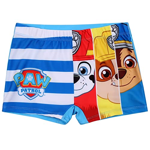Paw Patrol Bañador bóxer para niños, bañador Azul 3-4 años