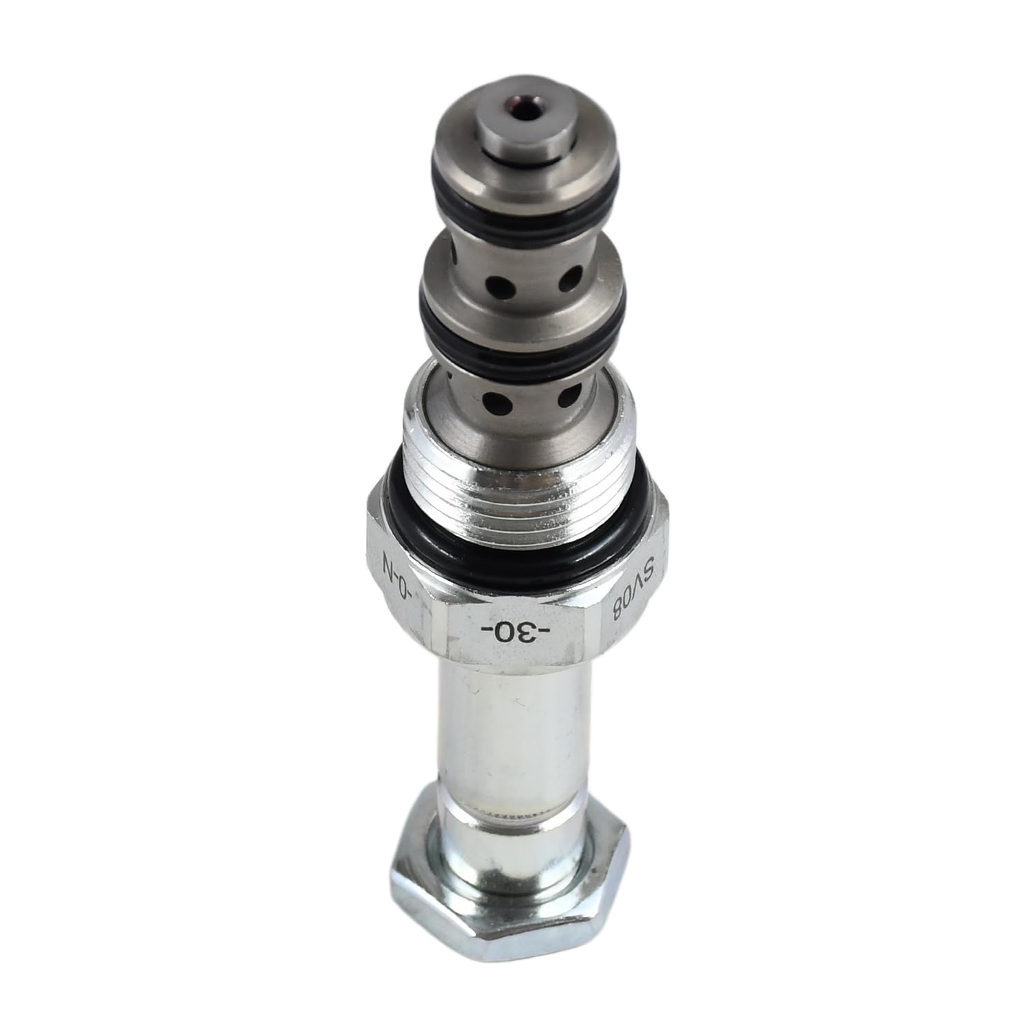 Válvula selectora de cartucho operada por solenoide de 3 vías y 2 posiciones compatible con Hydraforce SV08-30-0-N-00 SV08300N00