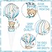 CANDY CHEF Oh Baby Bear Cupcake Toppers We Can Bearly Wait Cupcake Toppers Blue Teddy Bear Baby Shower Supplies Bear Birthday Cake Pick for Gender Reveal Bear Theme Party Decorations