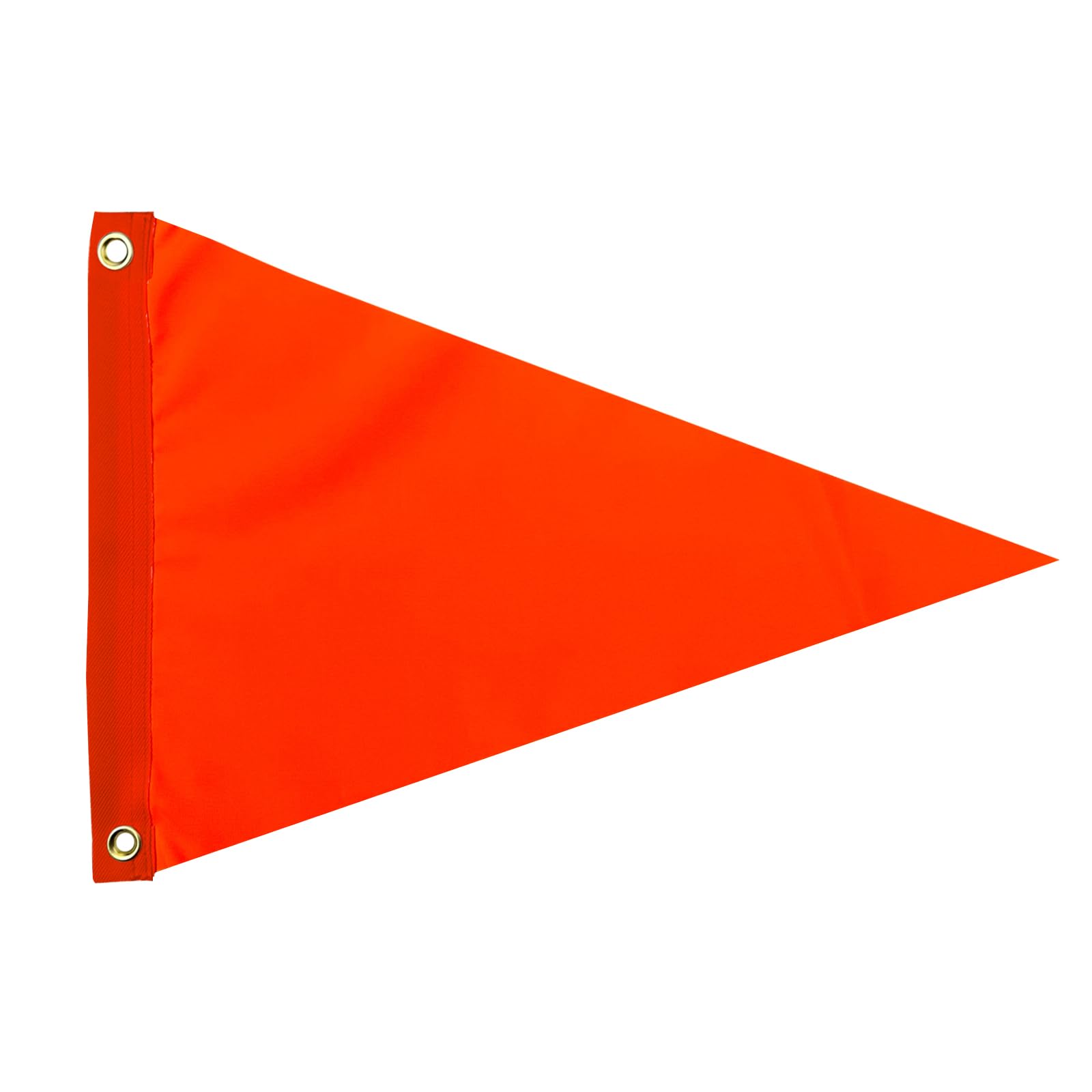 Bradford Orange Safety Flag Bright Orange Triangle Boat Flag for Warming UTV ATV Bicycle Car Nautical with 2 Brass Grommets