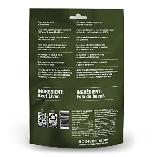 Purebites Beef Liver for Dogs, 4.2Oz / 120G - Mid Size image 8