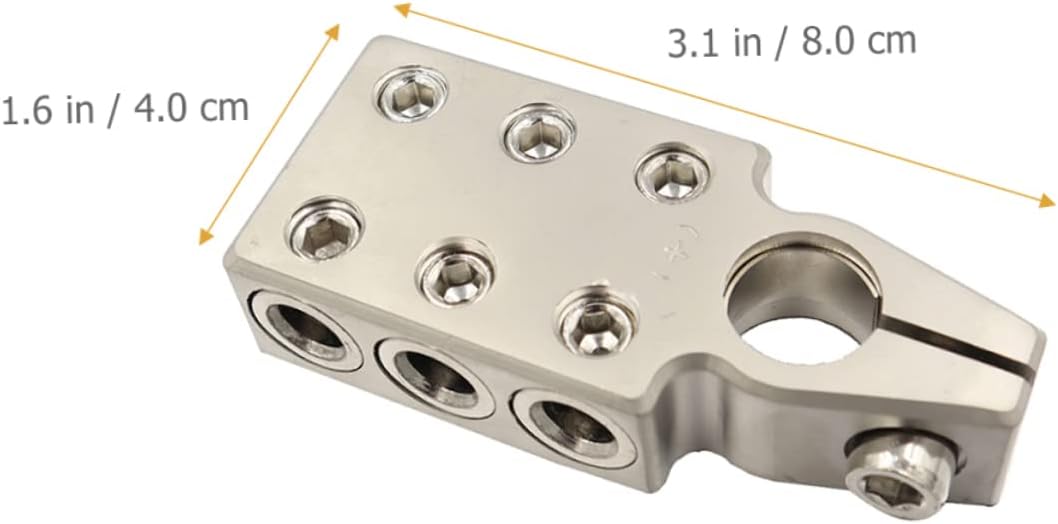 Unomor Replacement Battery Terminal Clamp Awg for Car Truck Motorcycle Zinc Alloy Easy Install