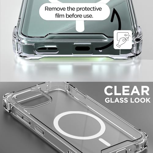 Image of Amazon Basics Back Cover for OnePlus Nord 6 5G Mag-Safe Shockproof PC + TPU Protective Case Magnetic Support Bumper Case (Transparent Mag-Safe)