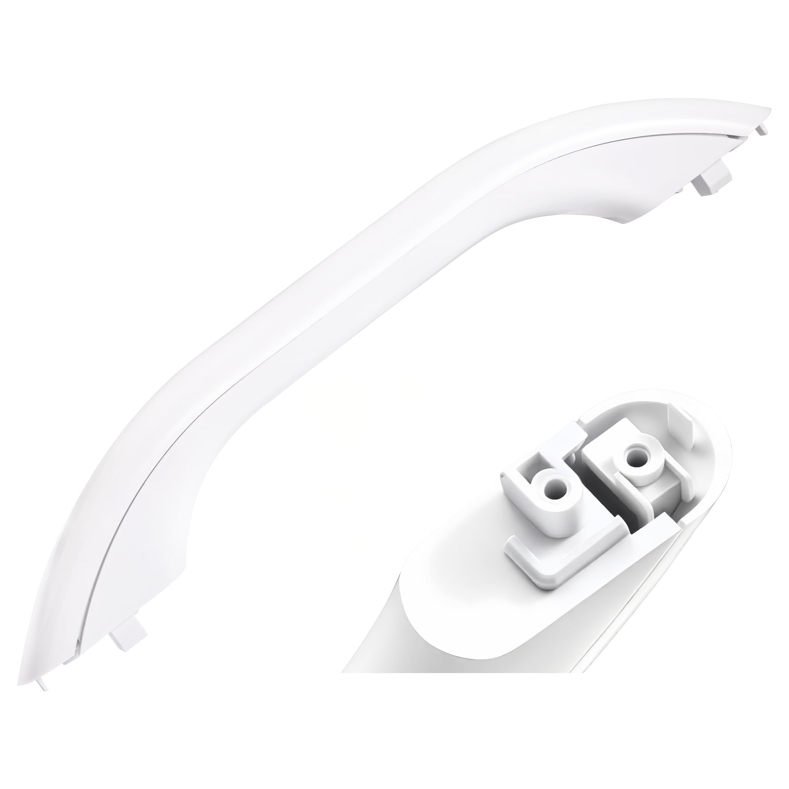 Photo 1 of WB15X10023 Microwave Oven Door Handle White Compatible with GE HotPoint EMO2000C01WW EMO2000C02WW JVM1410WC001 JVM1410WC002, Replacement 769529 WB15X10084 AP2021174 EAP232103 PS232103