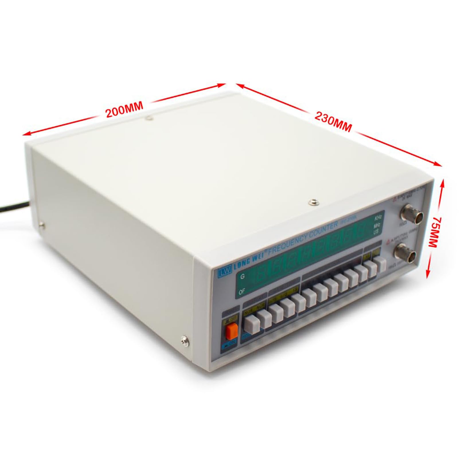 Medidor de frecuencia de Alta precisión y Multifuncional TFC-2700L Instrumento con Pantalla de 8 LED Contador de frecuencia de Alta resolución de 10 Hz a 2,7 GHz