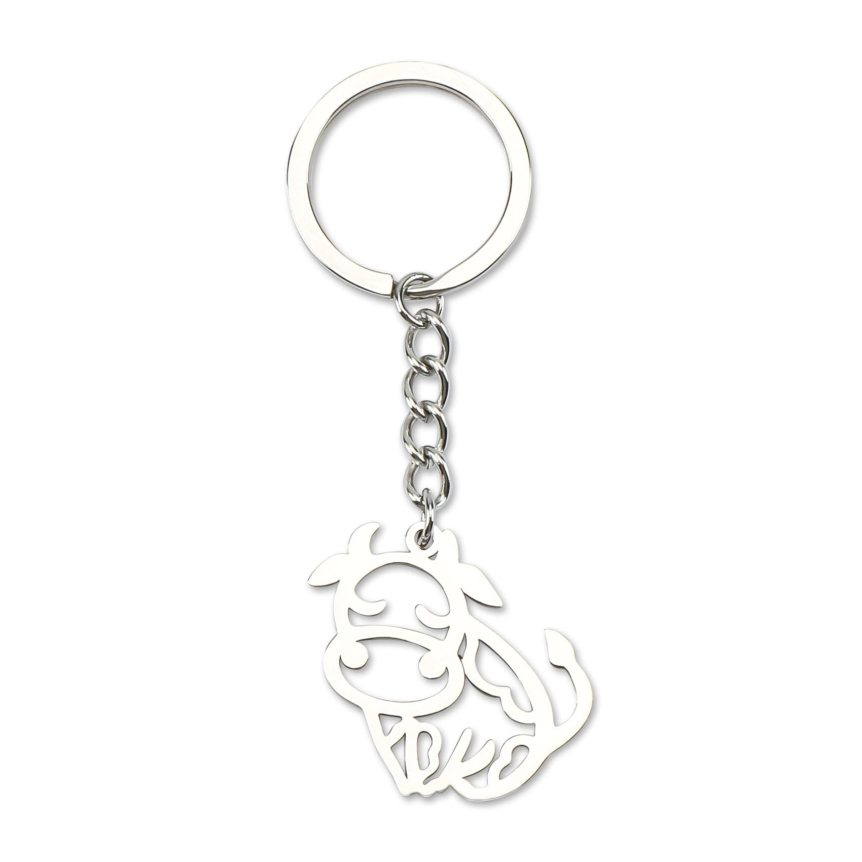 Tranbath Tier-Schlüsselanhänger Aus Edelstahl, Geschenk Für Freundin, Geburtstagsgeschenk Für Mama, Ermutigungsgeschenk Für Kollegen Und Liebhaber, Personalisierte Geschenke Frauen