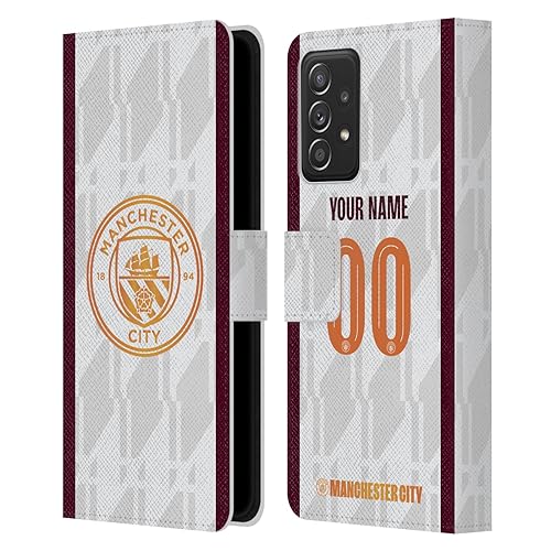 Coque Manchester City personnalisable en cuir pour Galaxy A52 et A52s