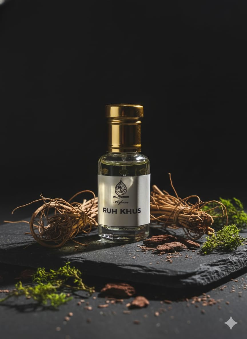 - Al Umer Perfume RUH KHUS6 ML Fragrances Natural & Premium Liquid Roll On Attar | Long Lasting Unisex Spray Perfume for Man and Woman