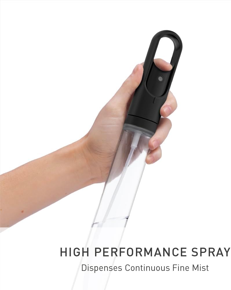 simplehuman Standing Paper Towel Holder with Spray Pump, Black Stainless Steel