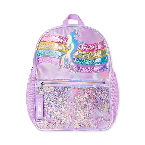 The-Childrens-Place-Kids-Preschool-Elementary-Backpack-for-Boys-Girl-Multicolor-Unicorn-Confetti-Shaker-One-Size The Children's Place Kids' Preschool Elementary Backpack for Boys Girl, Multicolor Unicorn Confetti Shaker, One Size