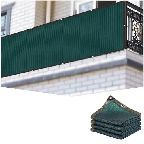 Bananaww Green PVC Privacy Screen Roll, Outdoor Mesh Fence Cover with Fixing Clips, Cut-to-Fit Privacy Barrier for Patio, Terrace and Outdoor Panels