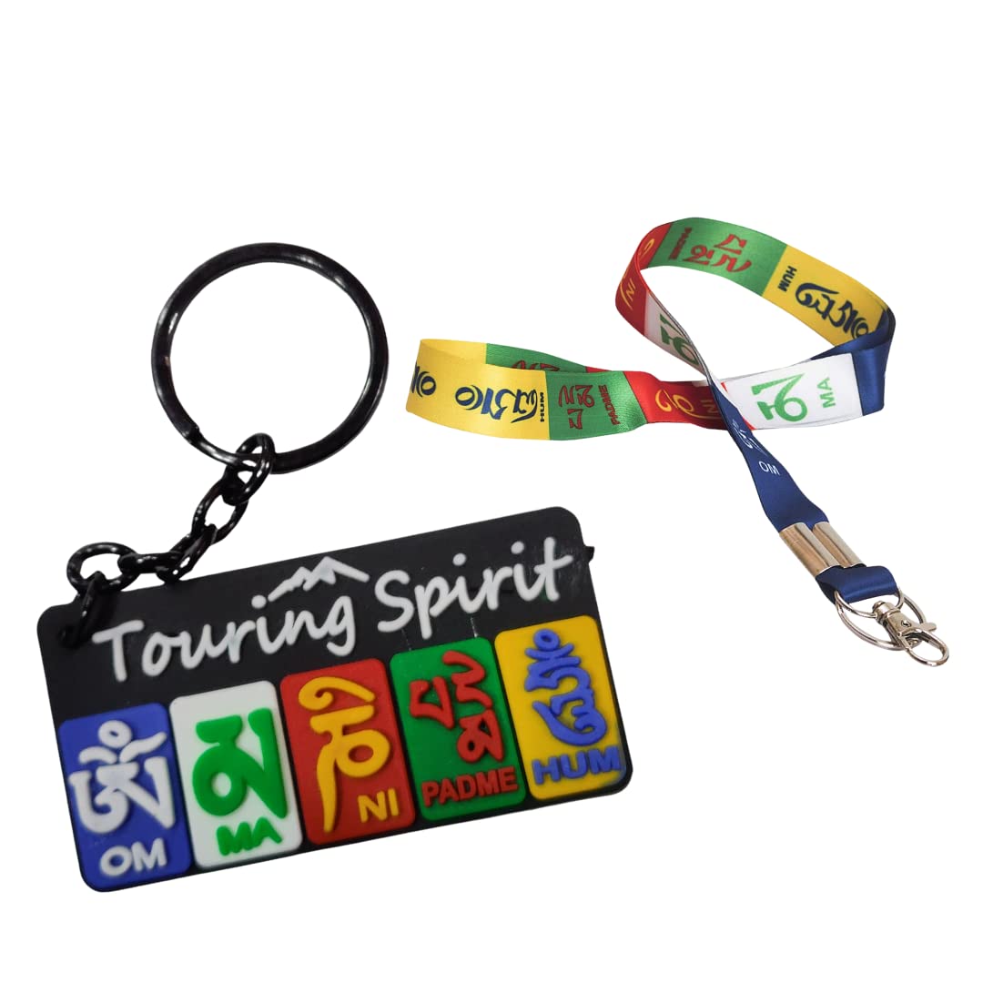 shreerudra Multi-Colour Key Chains Fabric Locking ID tag for Tibetan Ladakh Prayer Tag (Combo of 2)-picture-10