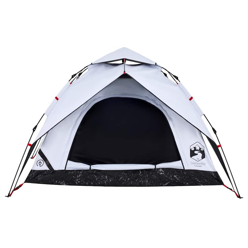 Tienda de campaña domo para personas, verde, con sistema de liberación rápida, tienda familiar impermeable para aventuras al aire libre, protección contra insectos, conexión E