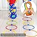 NOENNULL Hopscotch Rings, Agility Rings, Speed Rings Kindergarten Training Aid Children Toy Outdoor Sport Tool 29cm/11.4in Dia, NOENNULL9i7y1p0v8w