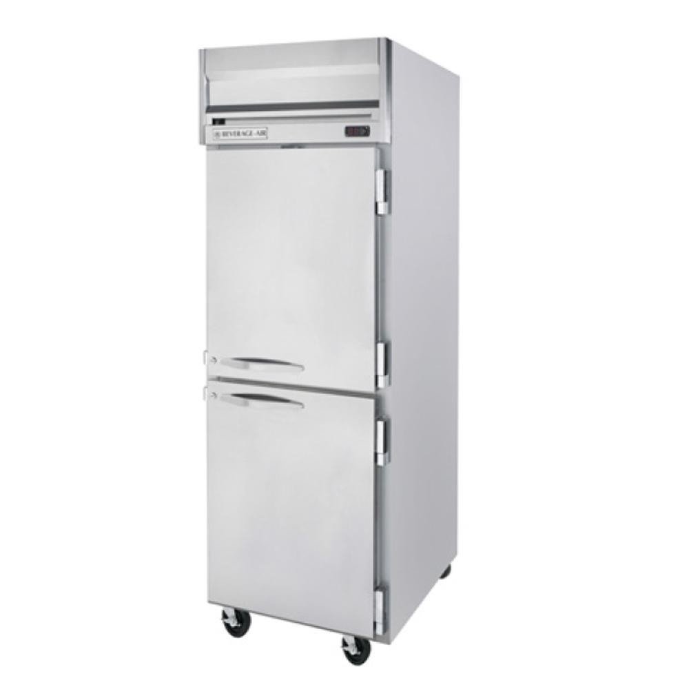 Beverage Air Hfps1-1hs Horizon Series One Section Solid Half Door Reach-In Freezer 24 Cu.Ft. Capacity Stainless Steel Exterior And | Fridge.com