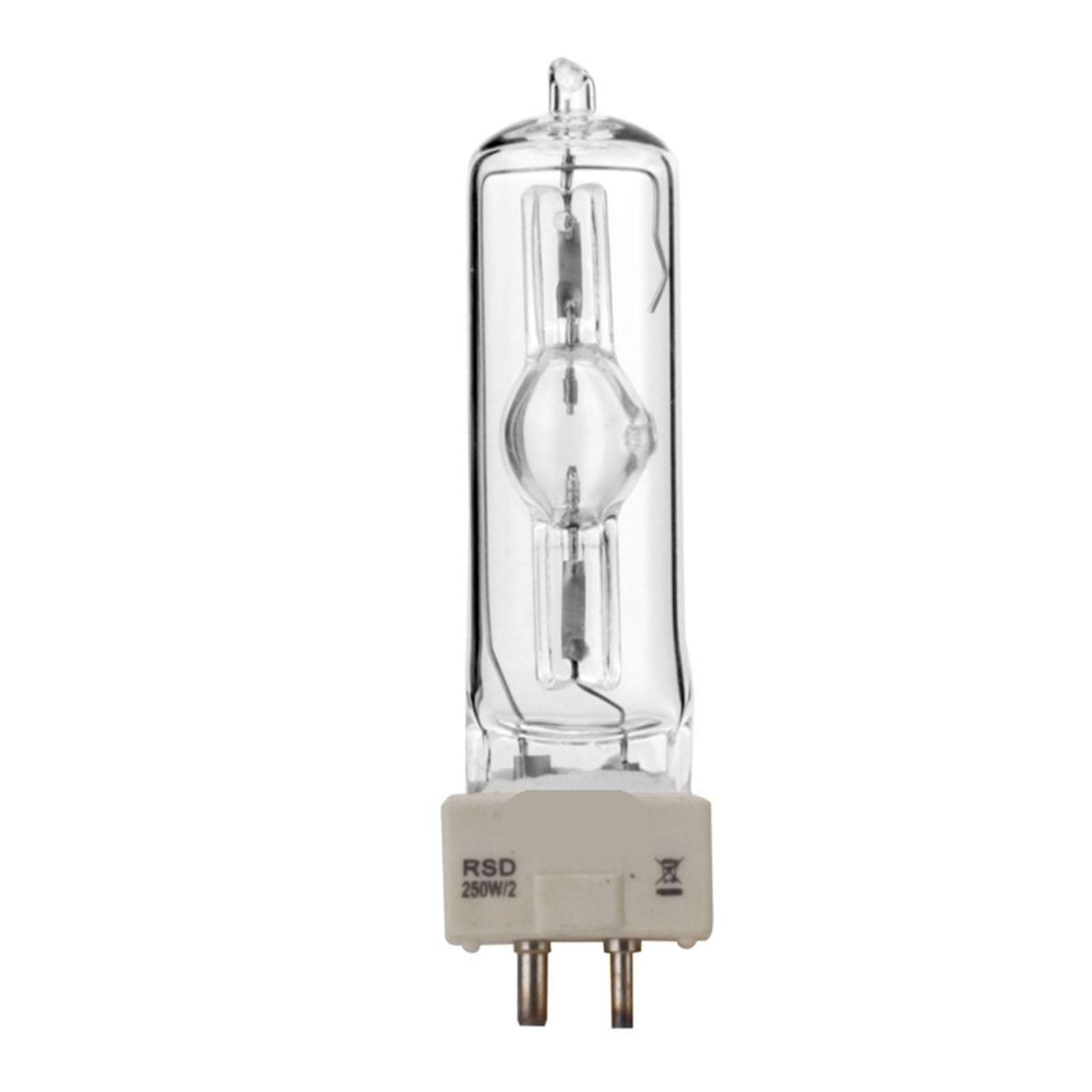 2 Ampoules Halogènes MSD250/2 6500K GY9.5 - 250W - Pour Tête Mobile Scène