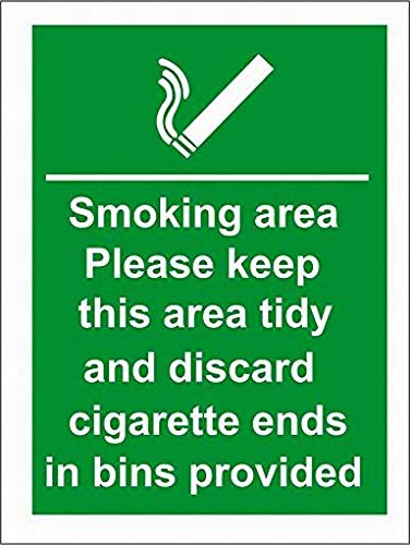 mefoll Smoking Area Cigarette Bins Provided Safety Sign 8x12 Safety Danger Notice Warning Road Tin Sign Decor