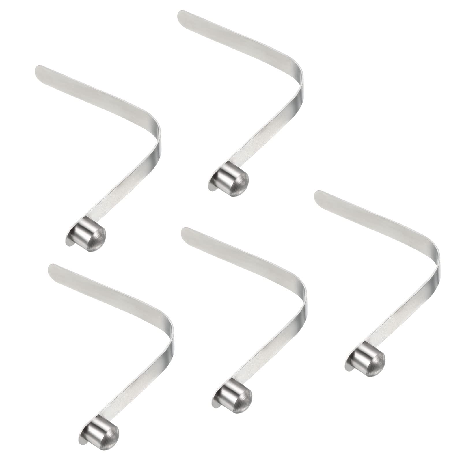 PATIKIL 8x8mm Kayak Remo Broches, 5 Paquetes Palo Pulsador Botón Resorte Clips Acero Sólido Botón Bloqueo Tubo Único Pasadores para Camping Toldo Carpa Poste
