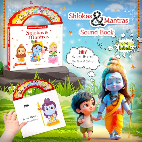 Image of Shloka and Mantras Sound Book for Kids | India's First Hindu Mythology Musical Toy of Indian Gods Goddesses | Spiritual Learning Picture Sound Book