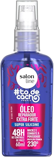 Salon Line, Óleo Reparador Extra Forte, #TodeCacho, Super Silicone, Vegano - Para Cabelos Cacheados, 60ml