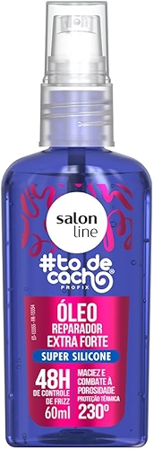 Salon Line, Óleo Reparador Extra Forte, #TodeCacho, Super Silicone, Vegano - Para Cabelos Cacheados, 60ml