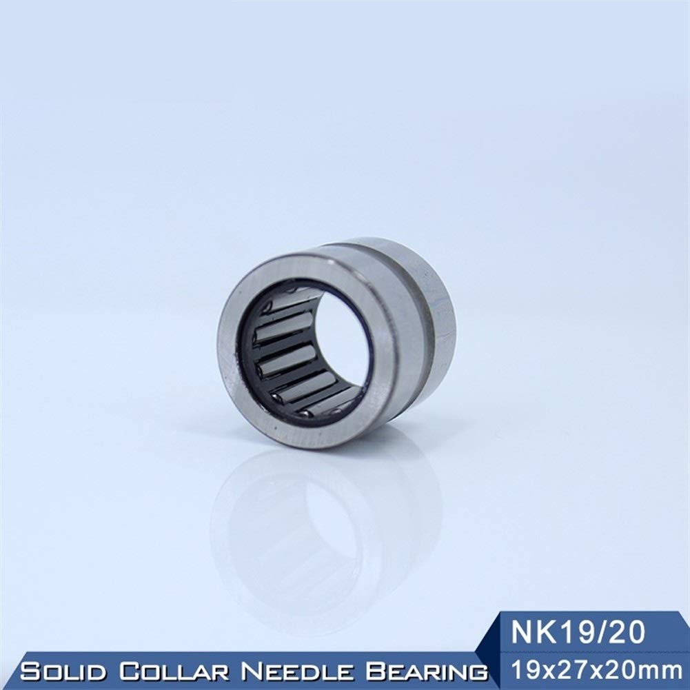 Rodamiento de Agujas NK19/20 de Alta Velocidad, 19x27x20 mm, rodamientos de Agujas de Cuello sólido sin Anillo Interior NK19/20 NK1920