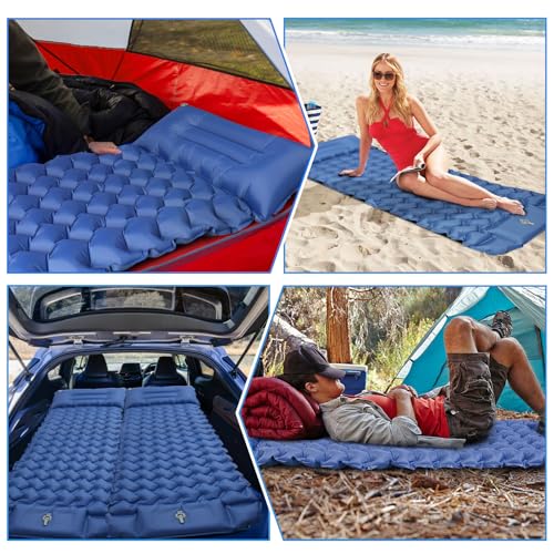 Matelas gonflable de camping imperméable portable avec pompe - 8