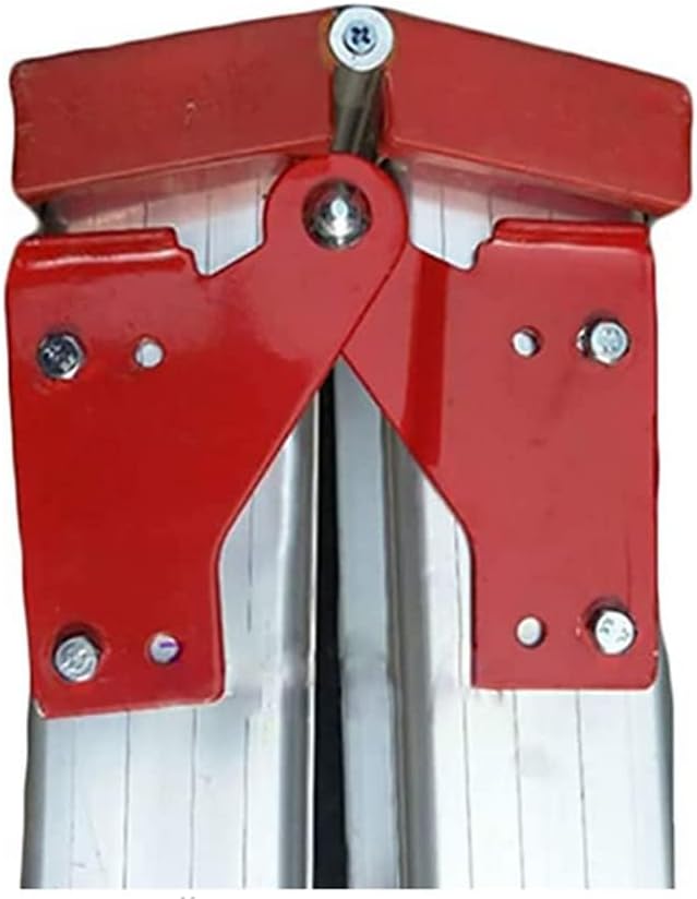 2 Pcs Attic Ladder Hinge, Aluminum Step Ladder Hinge Replacement Kit Herringbone Ladder Tie Rod Attic Ladder Attachment/Accessories (L-Red)