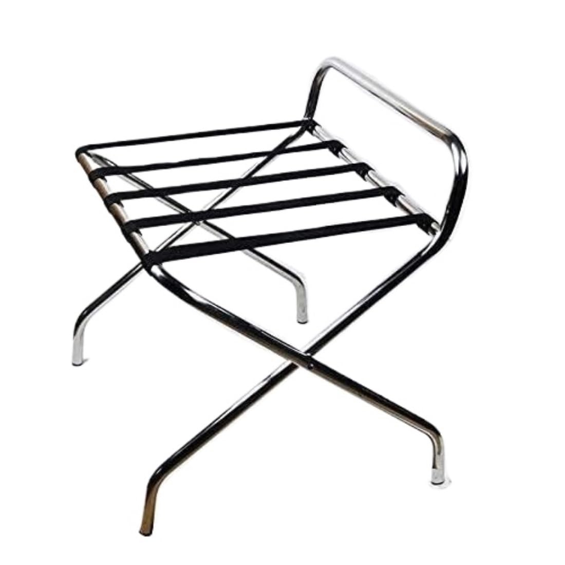 Porta Maletas Hogar Portaequipajes Plegable, Soporte para Maleta, Estante De Almacenamiento Piso Acero Inoxidable Portaequipajes Invitados