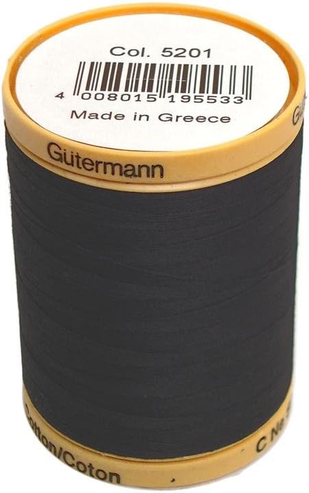 Gutermann Natural Cotton Thread Solids 876yd, Black