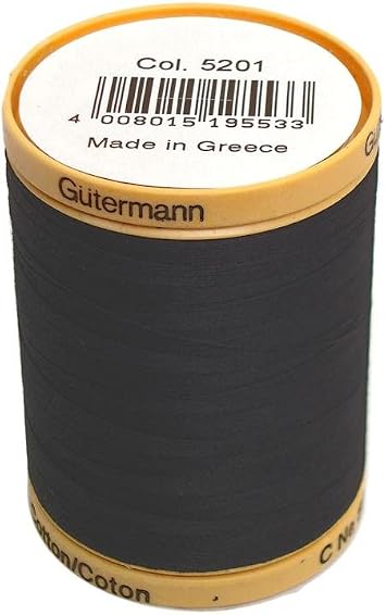 Gutermann Natural Cotton Thread Solids 876yd, Black