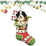 Bernese Mountain Dog Christmas Ornaments, Dog Christmas Ornament Sock Acrylic Ornament Tree Hanging Tree Topper, Ornament 2025 for Decoration (Bernese Mountain)