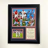 Legends Never Die, Inc. St. Louis Cardinals | Adam Wainwright and Yadier Molina | All-Time Battery Record | 12"x15" Framed Photo Collage