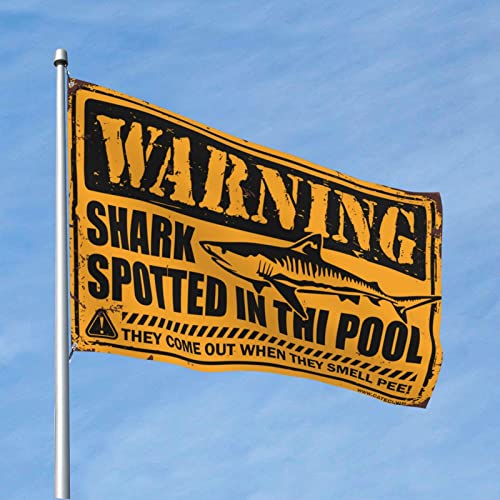 Drapeaux de dortoir drôles requins accessoire bar stuff homme et décoration murale