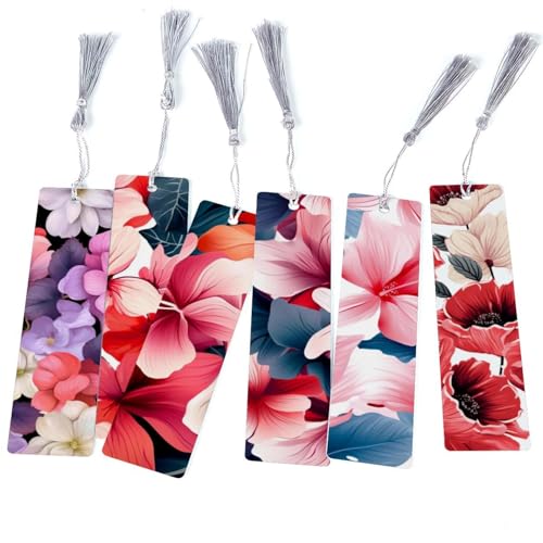 Marque-page magnifique motif de fleurs : le lot de 6 idéal pour gâter les passionnés de lecture