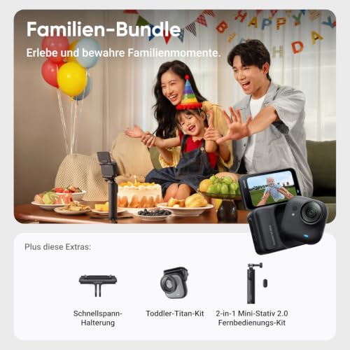 Insta360 GO Ultra Familien-Bundle - Freihändige 4K Vlogging-Kamera – Ansicht 2