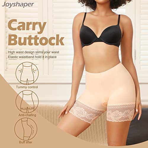 Joyshaper Slip Shorts For Under Dresses Thigh Bands Anti Chafing Lace Panties Underwear Women Base Layer (Beige, Xxxl) #TOP1