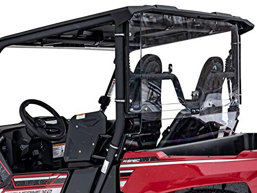SuperATV Light Tint Rear Windshield for 2019-2020 Yamaha Wolverine X2   X2 R-Spec   X2 R-Spec SE | 1 4  Thick Polycarbonate that is 250x Stronger Than Glass and 25x Stronger Than Acrylic | USA Made!