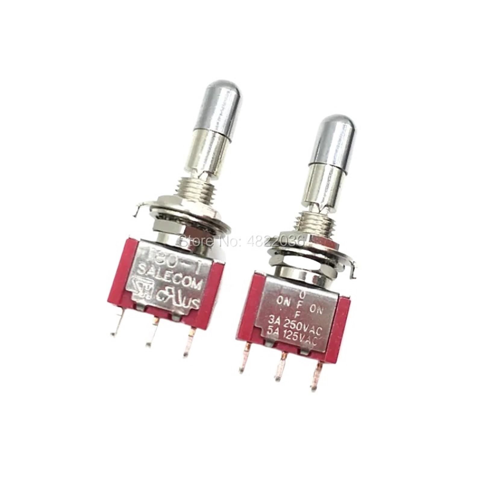 Interrupteur à bascule miniature 3 positions SH T8013-LKBQ SPDT 1pc