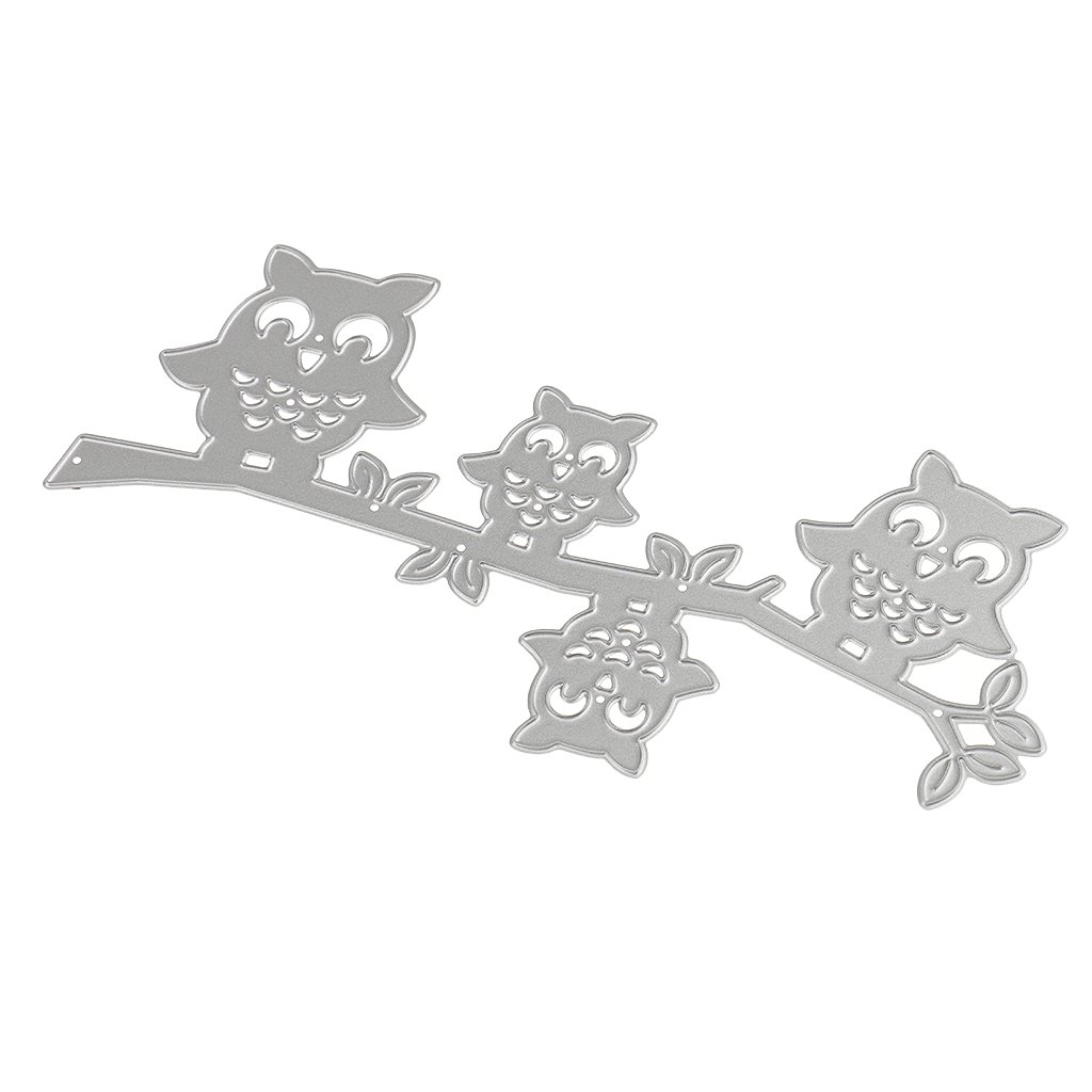 10 Set DIY Metall-Stanzformen für Fotoalbum Kartenherstellung Eule 146 x 68 mm