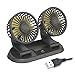 Wying Store Akcesoria do wnętrza samochodu wentylator samochodowy ciężarówka silny wiatrowy wentylator podwójny głowicy 1 2V / 24V. Niski hałas samochodowy Auto Cooler Air Air (Color : USB)