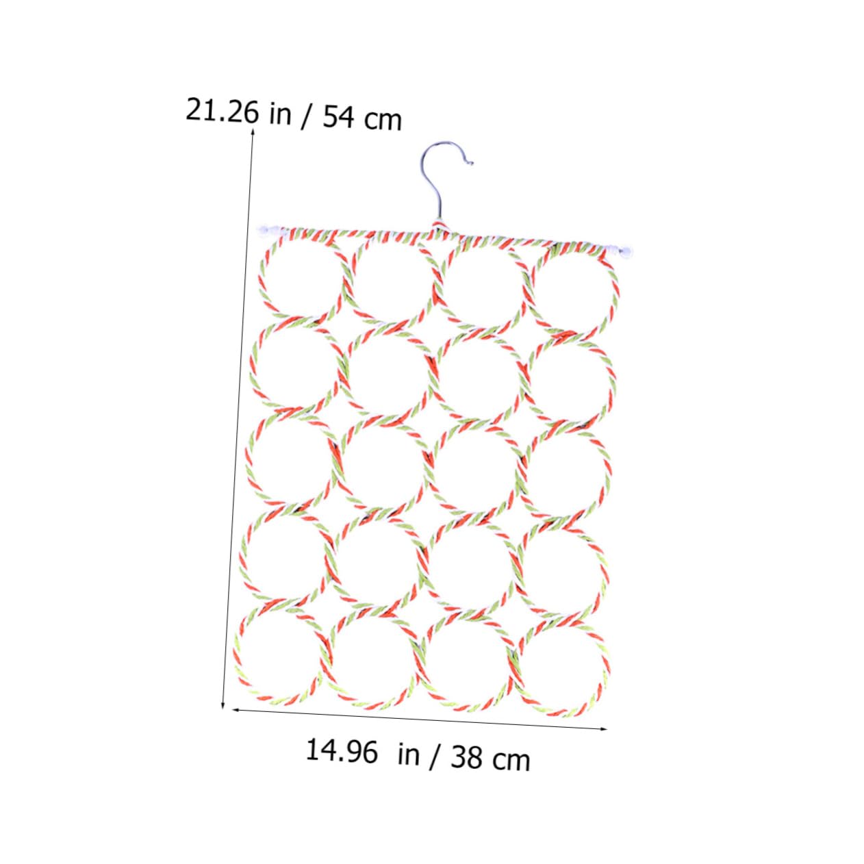 Cabilock Scarf Rack Tie Hanger Paper Rattan Hangers for Clothes Wall Mount Organizer Random Color