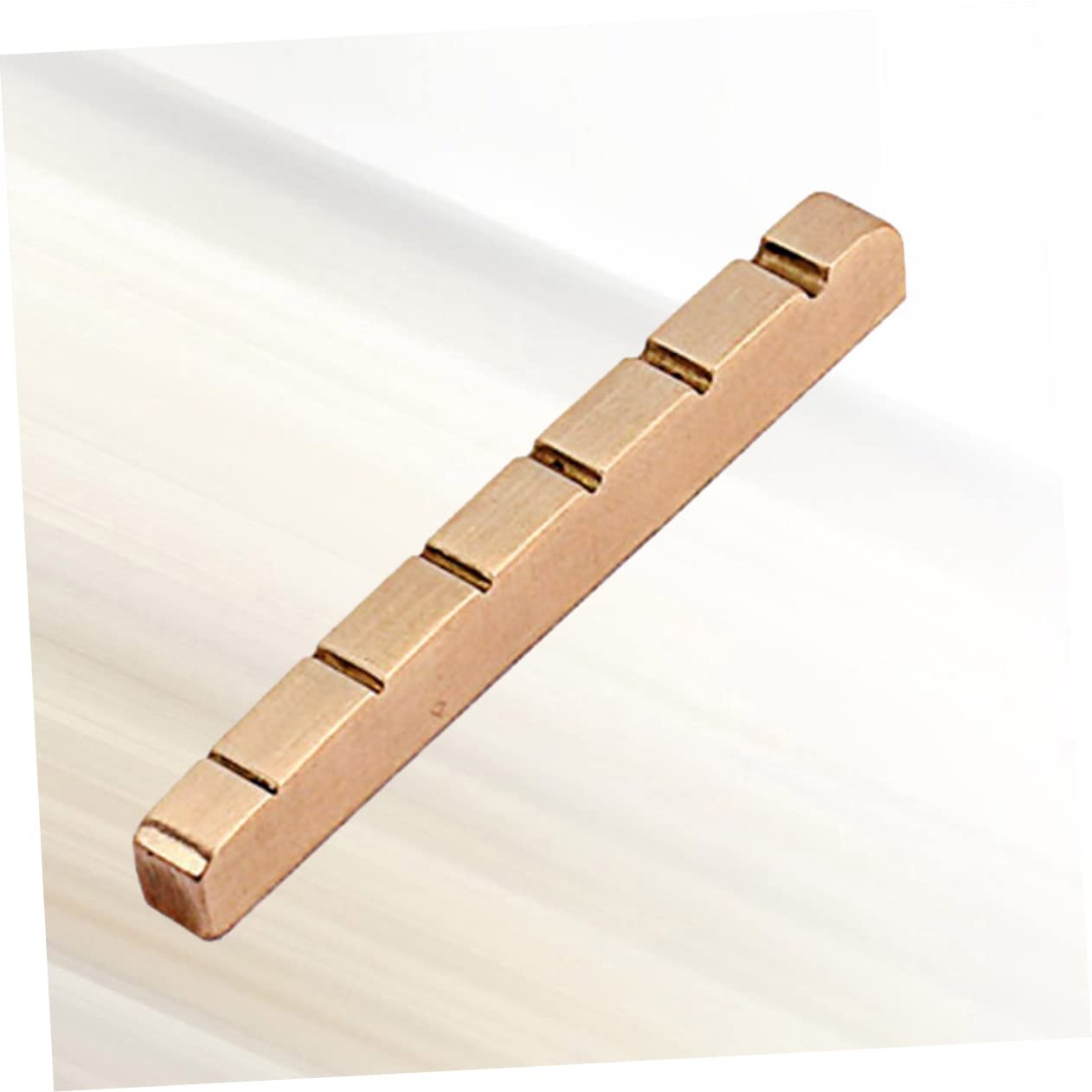 Generic 6 String Guitar Brass Nut 43mm Slotted Tonal Link Guitar Nuts Instrument Accessory