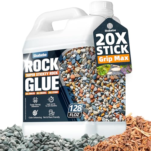 Rock Glue for Landscaping - 1 Gallon Mulch Glue with