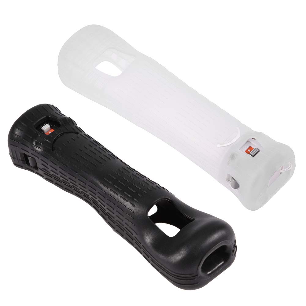 ciciglow Adattatore Motion Plus per Wii, adattatore sensore Motion Plus + custodia, custodia adattatore Motionplus, realizzato in silicone morbido, plug & play, per telecomando Wii(bianco)